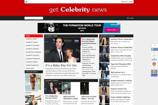 News theme site design template sample