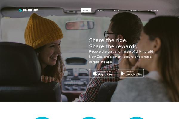 Chariot theme site design template sample