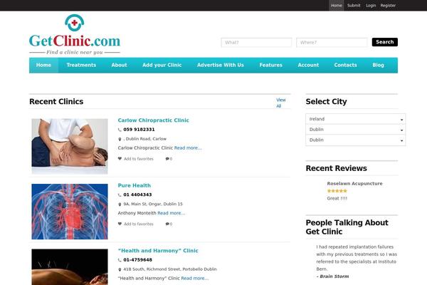 Directory theme site design template sample