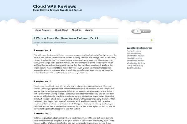 proClouds theme site design template sample