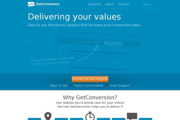 Site using GC Message Box plugin