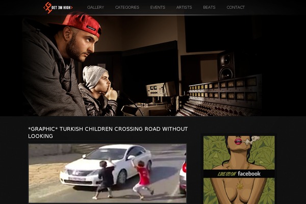 Night theme site design template sample