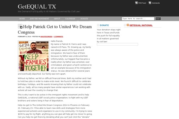 getequaltx.org site used Black Lucas