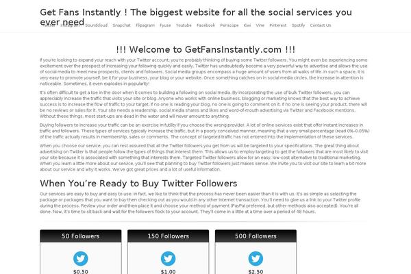 getfansinstantly.com site used Getfansinstantly.com