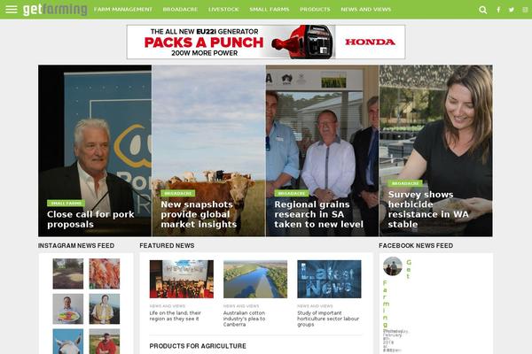 Flex Mag theme site design template sample