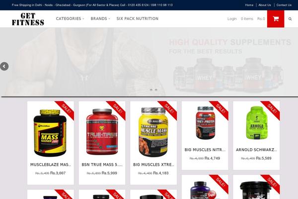 Ubershop theme site design template sample