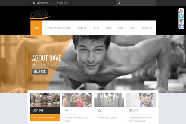 Fit Wp theme site design template sample