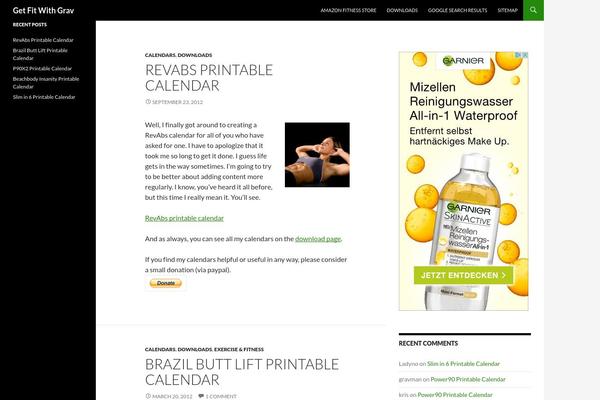 Site using cformsII - contact form plugin