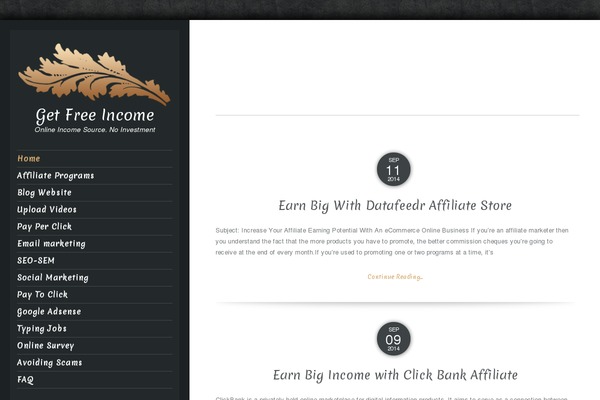 Luminescence Lite theme site design template sample