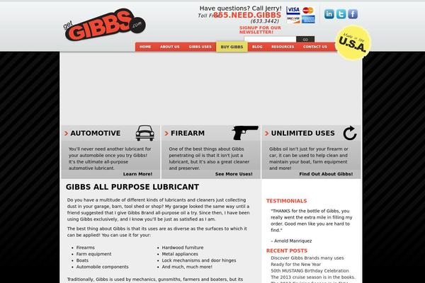 gibbs theme websites examples