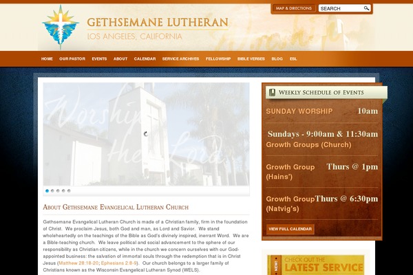 gethsemane theme websites examples