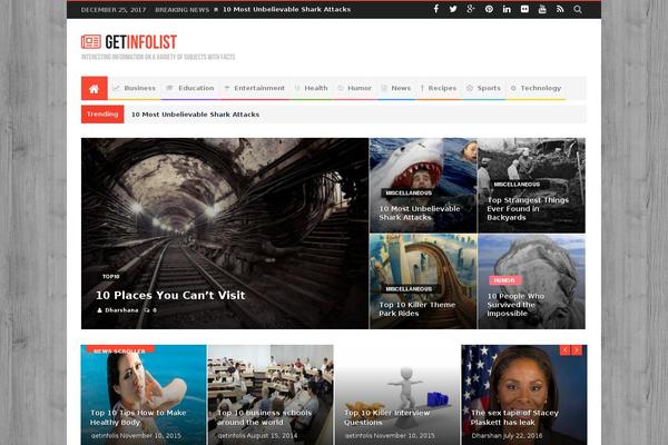 Magic Mag theme site design template sample