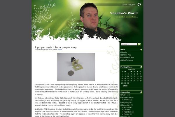 Green-light theme site design template sample