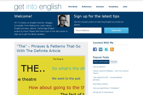 Site using Simple Social Icons plugin