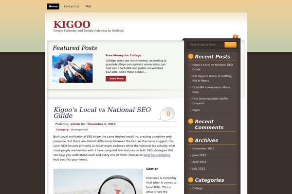 getkigoo.com site used Sienna