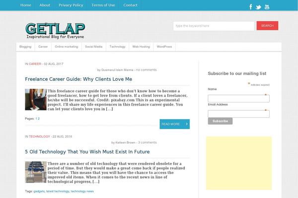 VertiMagazine theme site design template sample
