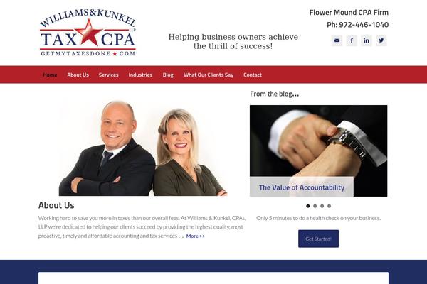 Enterprise Pro theme site design template sample