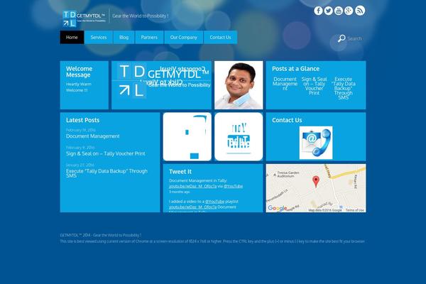 Metro theme site design template sample
