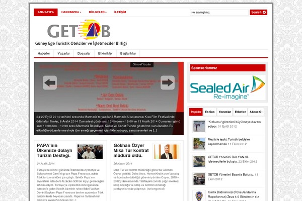 Gazette theme site design template sample