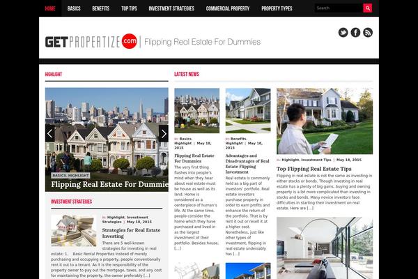iNspiration theme site design template sample