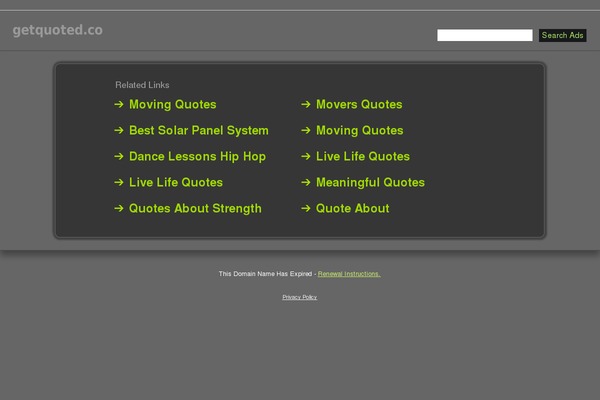 Solar theme site design template sample
