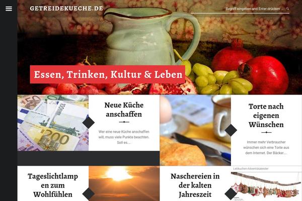 Receptar theme site design template sample