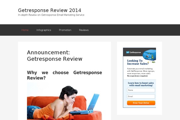 Genesis theme site design template sample