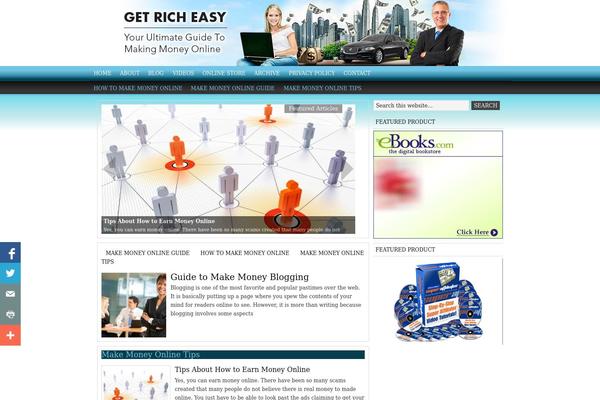 News theme site design template sample