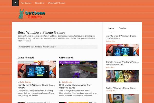 Newses theme site design template sample