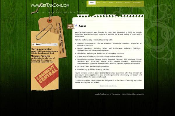 Comment Central theme site design template sample