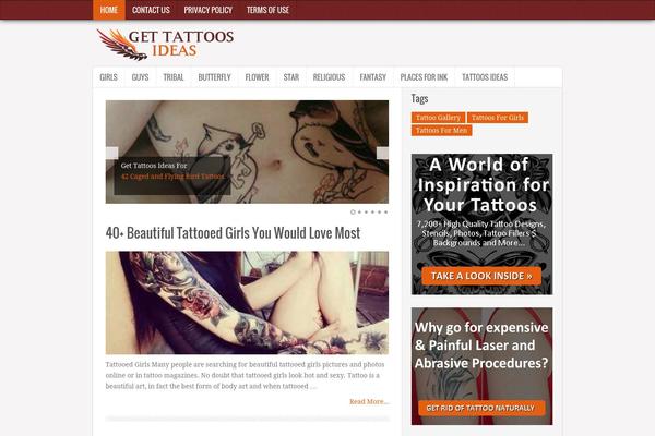 gettattoosideas.com site used Grid Blogwaves