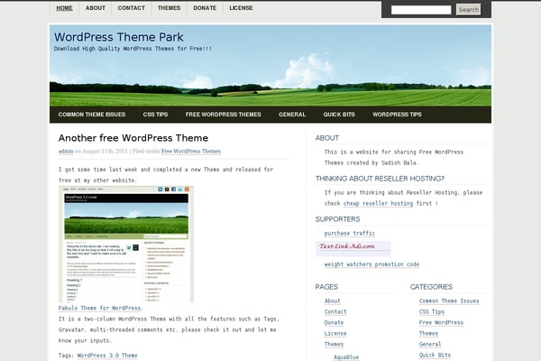Countryside theme site design template sample