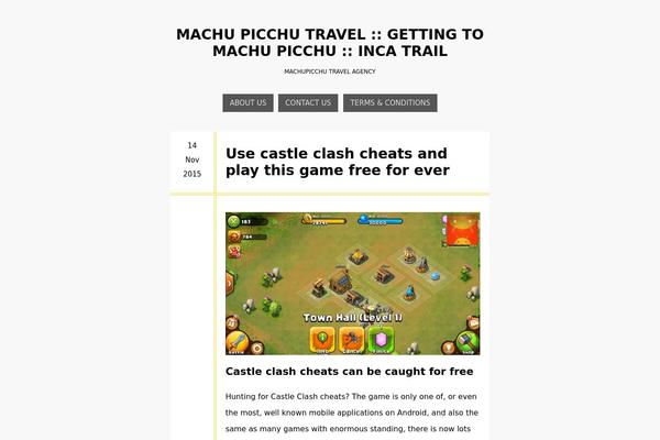 gettingtomachupicchu.com site used My Notes