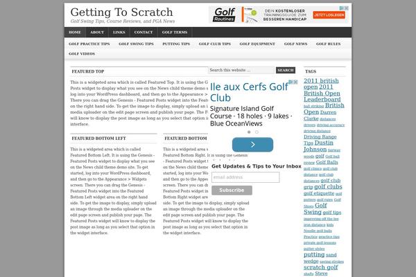 News theme site design template sample