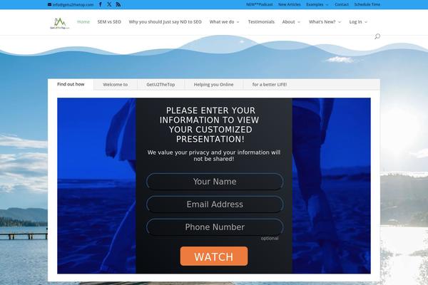 Site using WP Email Capture plugin