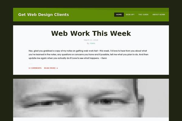 Wpex-thoughts theme site design template sample