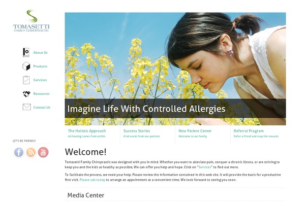 tomasetti theme websites examples