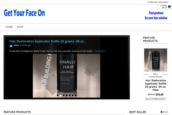 Alphashopper theme site design template sample