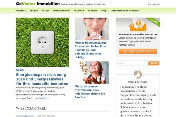 gevestor-immobilien.de site used Gevestor