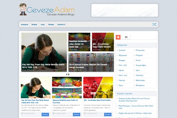 gevezeadam.com site used Safirblog