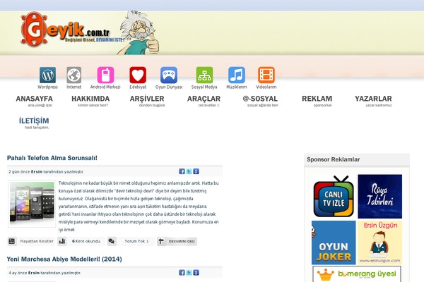 geyik.com.tr site used Genegri
