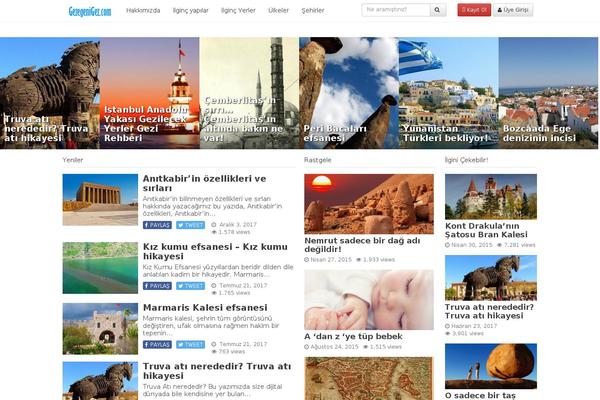 iMagazine theme site design template sample