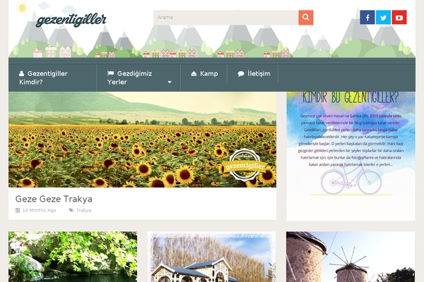 Cream Blog theme site design template sample