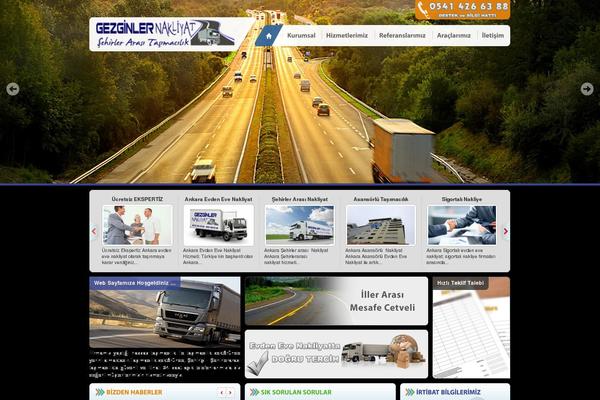 Nakliyat theme site design template sample