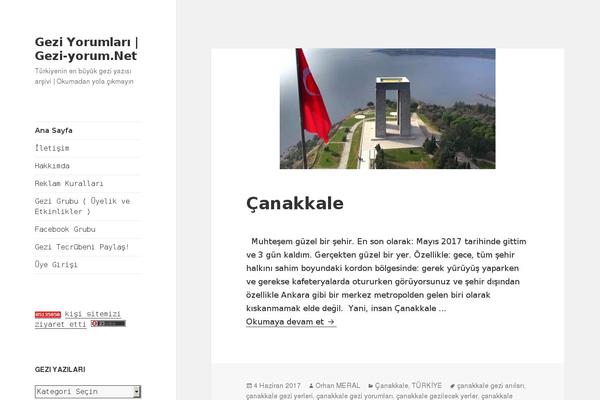 Twentyfifteen Child theme site design template sample