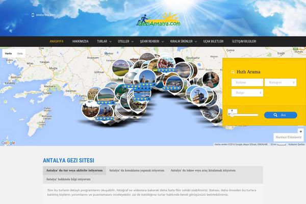 Tour Operator theme site design template sample