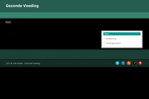 gezondevoeding.com site used Creare-site