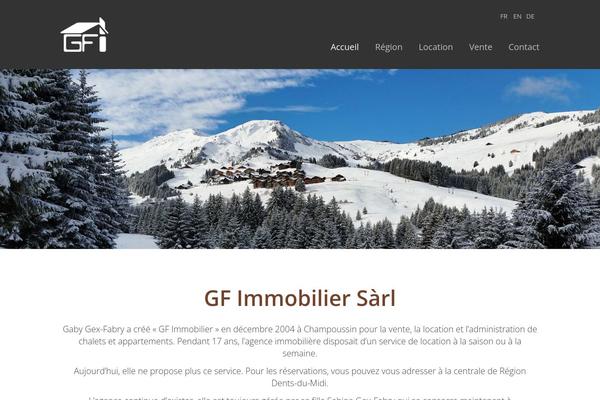Residence Child theme site design template sample