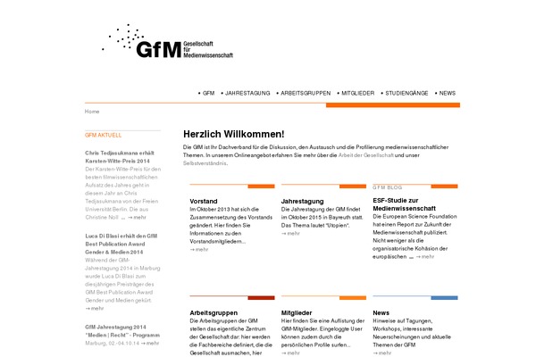gfmedienwissenschaft.de site used Gfm