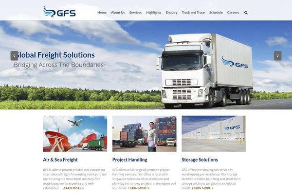 Gfs theme site design template sample